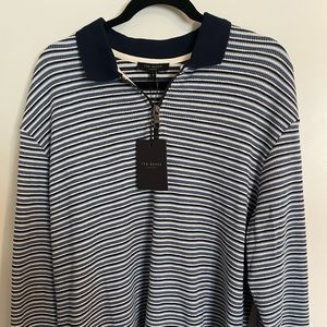 Ted Baker Polo Shirt. Long sleeve Men’s 4 US size L nwt